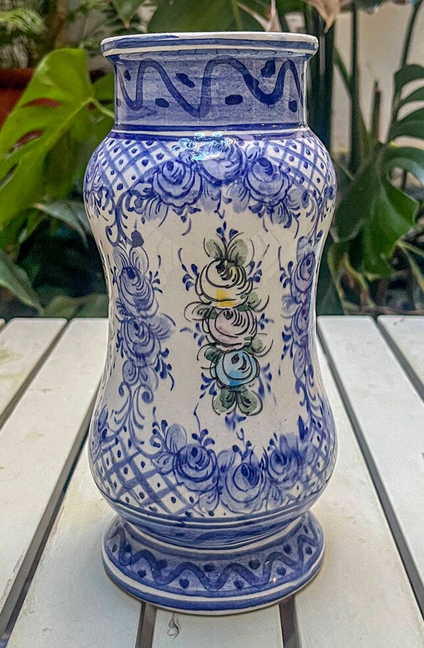 Tarro motivos florales