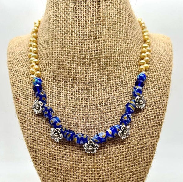 Blue/Yellow Flower Power