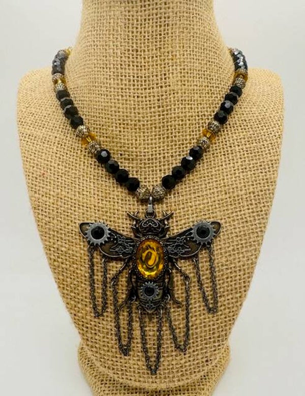 SteamPunk Bee Necklace