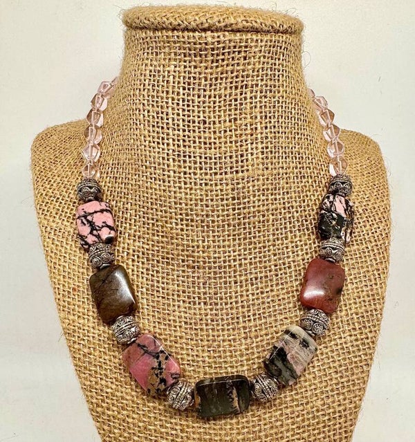 Rhodonite Stone Necklace