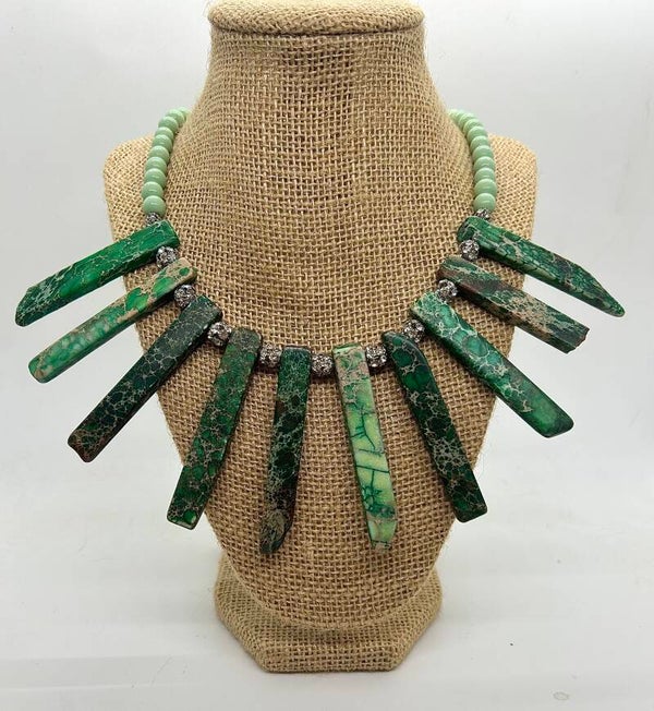 Green Imperial Jasper Necklace