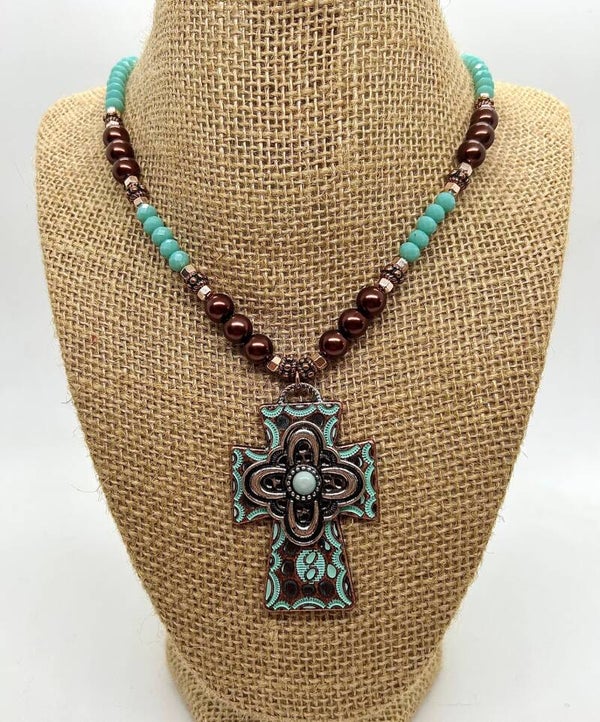 Southwestern Style Cross Pendant