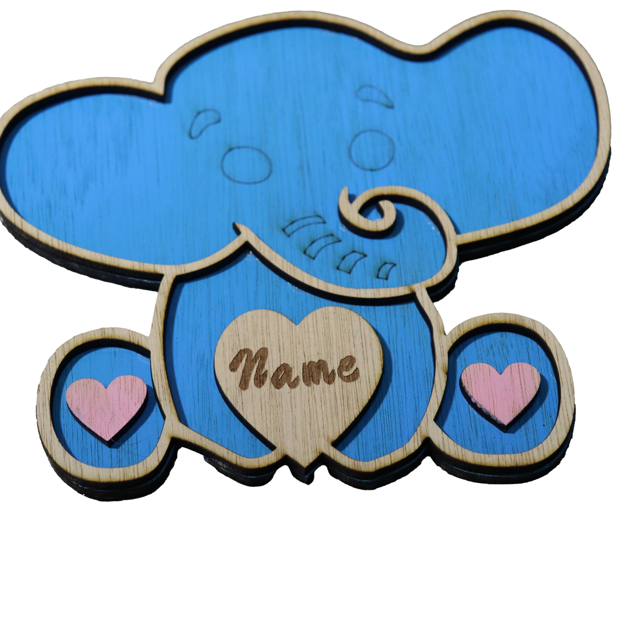 Wanddecoratie baby olifant