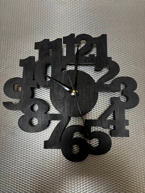 Klok met grote cijfers