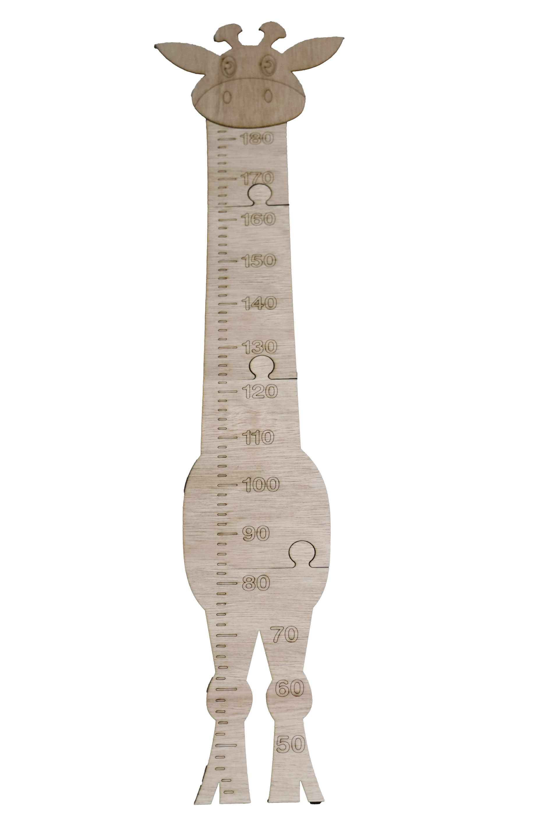 Houten meetlat grote babygiraf