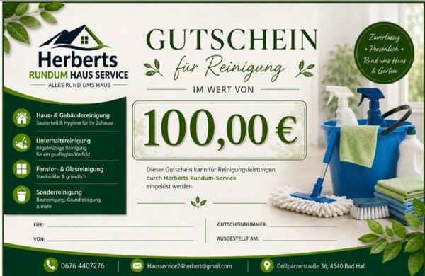 Dein Reinigungsgutschein