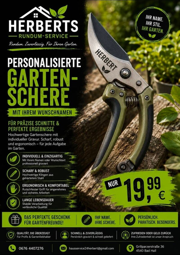 Ihre Personalisierte Gartenschere