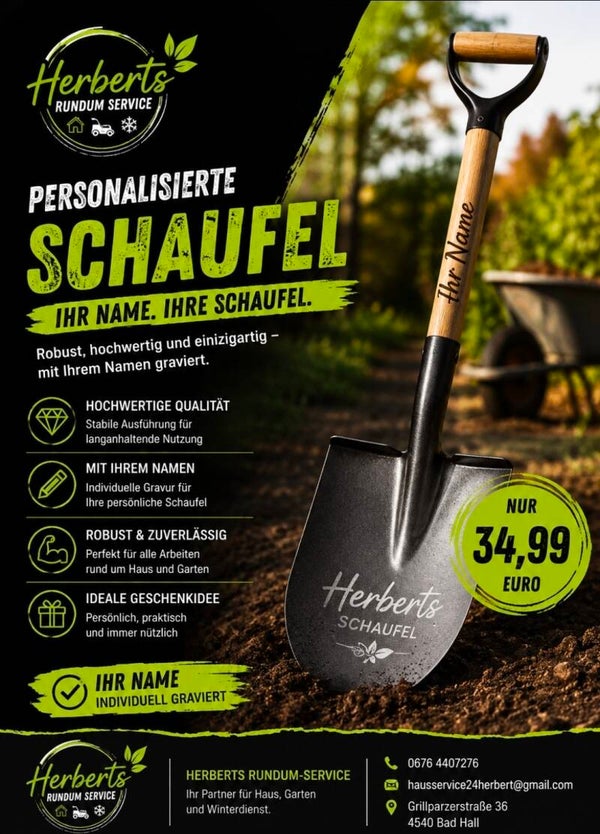 Ihr Name ihre Schaufel