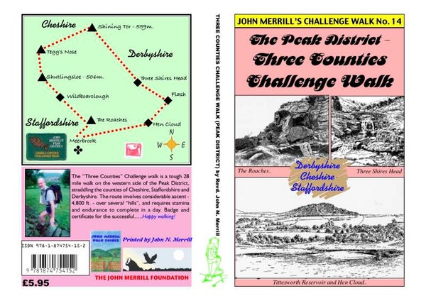 THE PEAK DISTRICT - THREE COUNTIES CHALLENGE WALK - 28 MILES, 4,800 FT. OF ASCENT