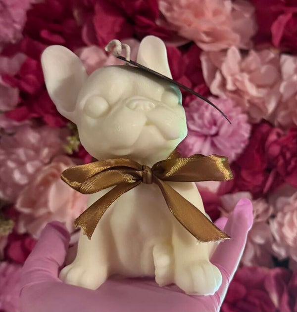 15cm French Bulldog Candle