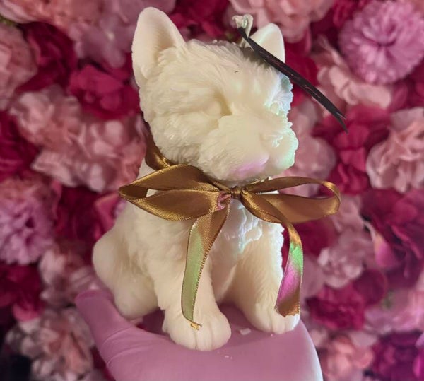 15cm West Highland Terrier Candle