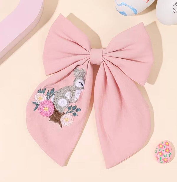 Pink rabbit bow