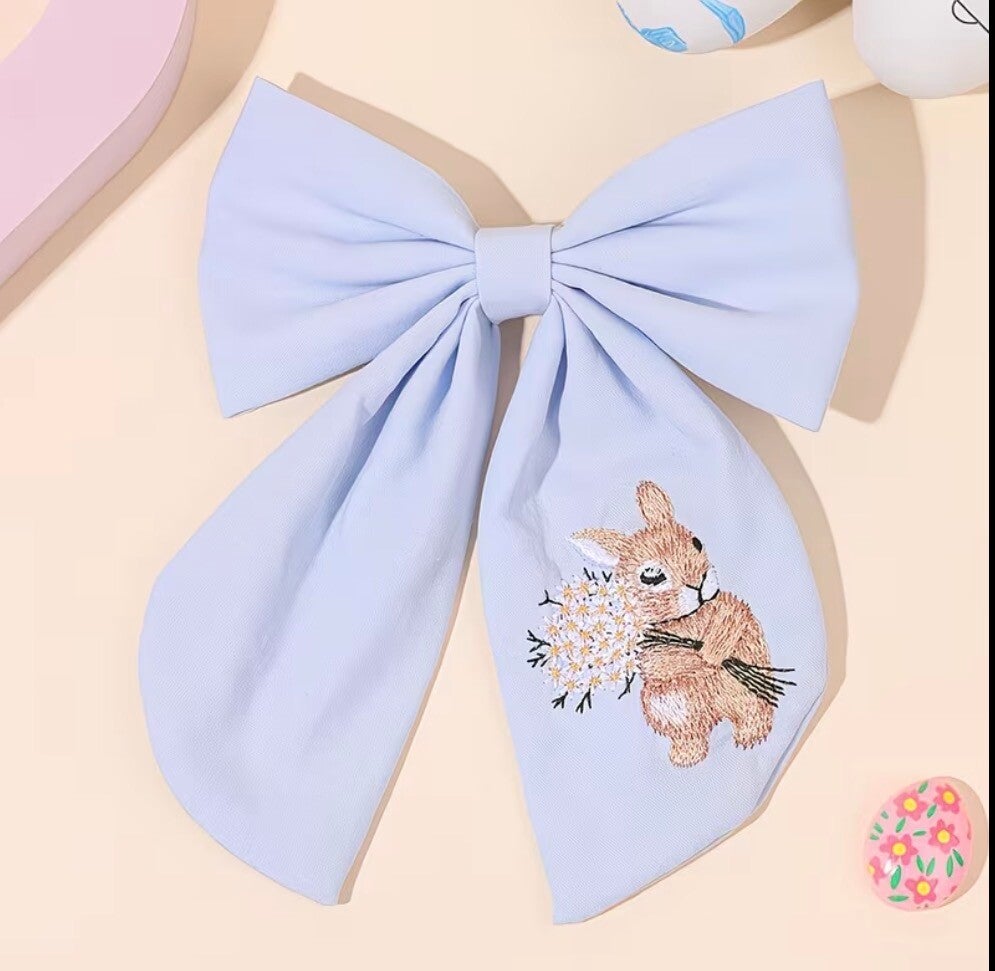 Blue rabbit bow