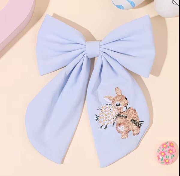 Blue rabbit bow
