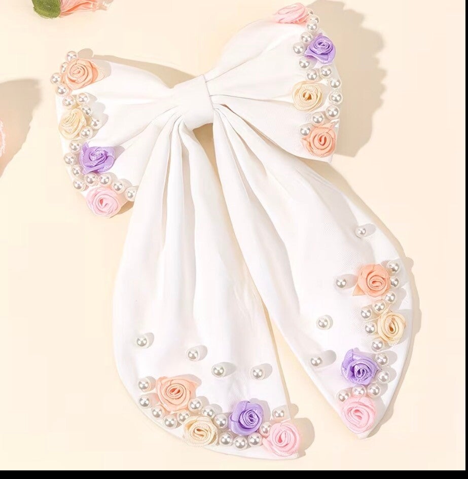 Springtime hair bow