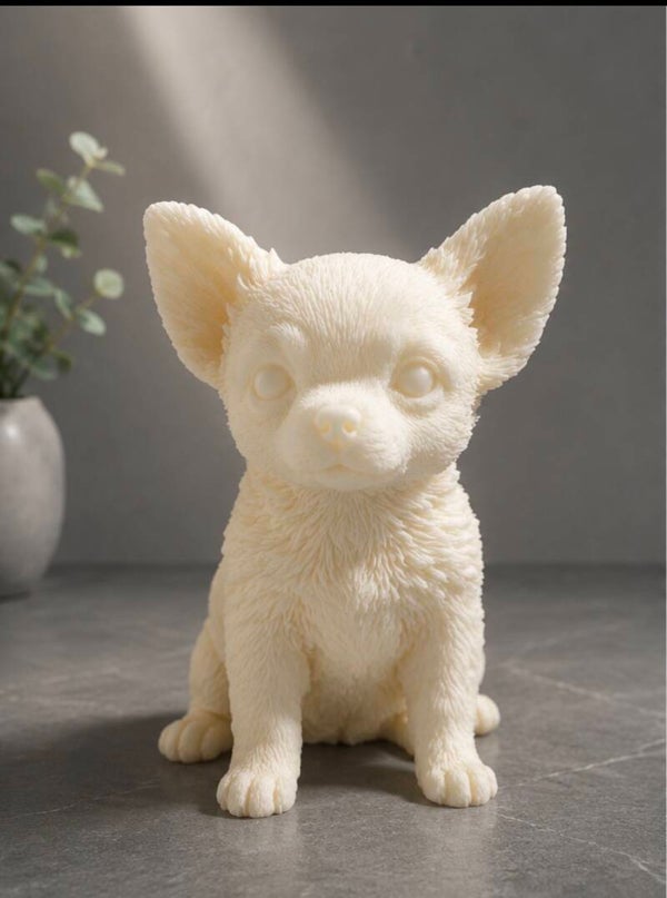 Chihuahua Puppy Candle