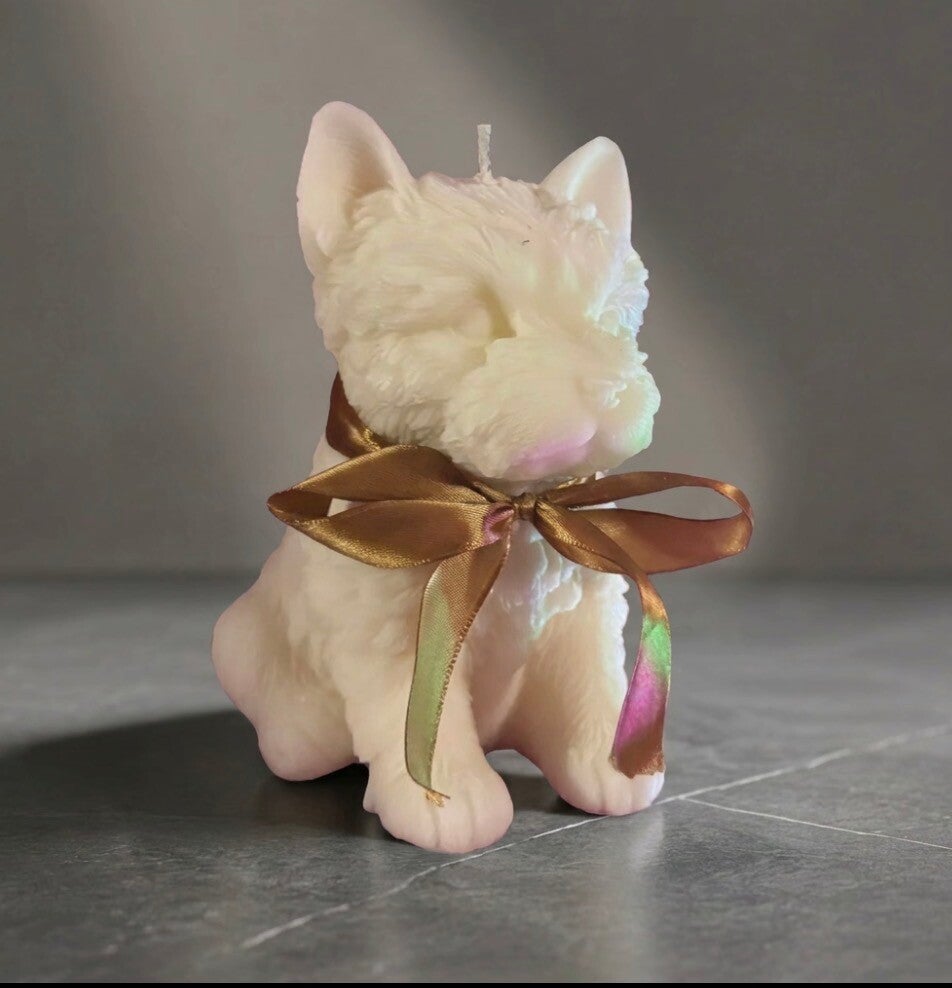 15cm West Highland Terrier Candle