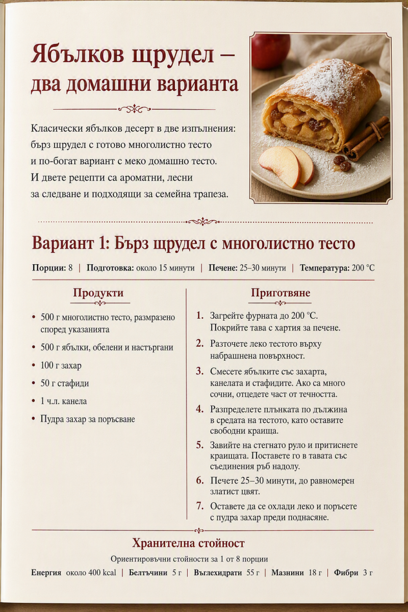 Ябълков щрудел