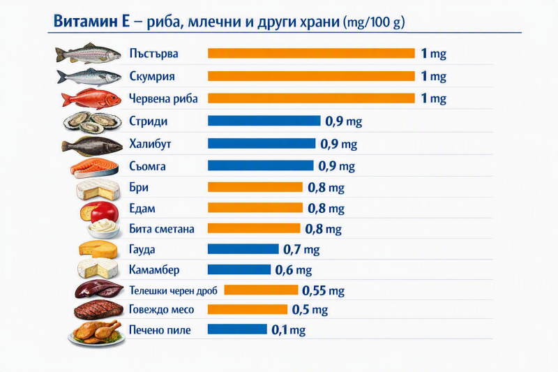 Lebensmittel mit Vitamine E