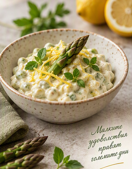 Майонеза с аспержи и фин аромат на ром