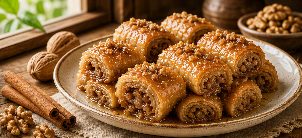 Баклавички с орехи и канела