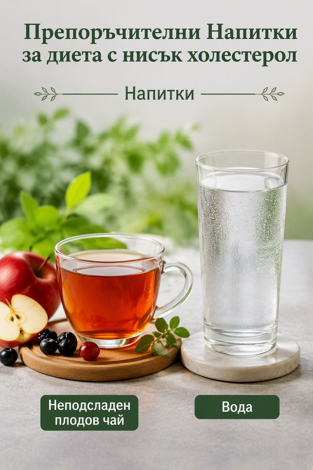 Препоръчителни Напитки за диета с нисък холестерол Напитки