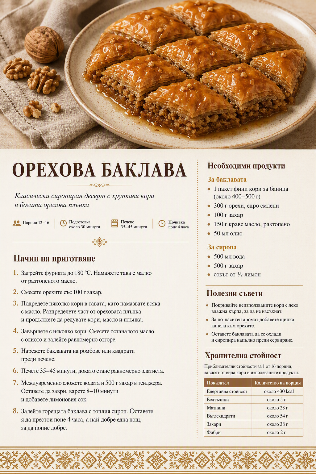 ОРЕХОВА БАКЛАВА 