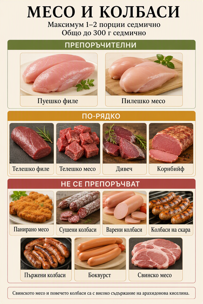 Месо и колбаси