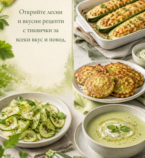 Рецепти с тиквички 