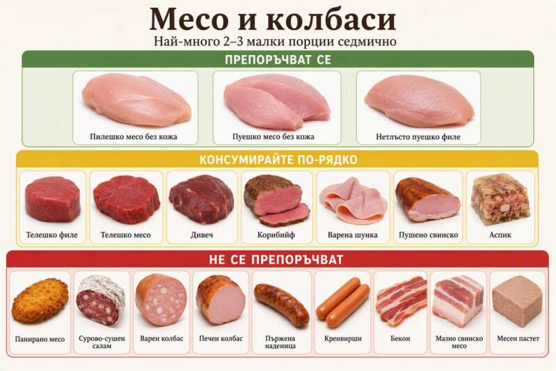 Месо и колбаси