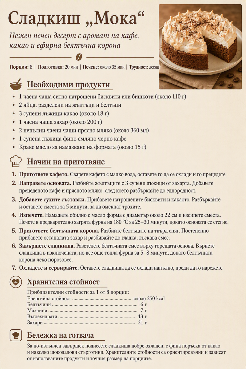 Сладкиш „Мока“