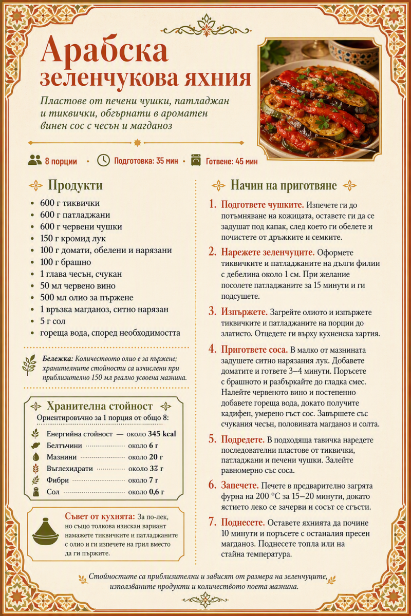Арабска зеленчукова яхния