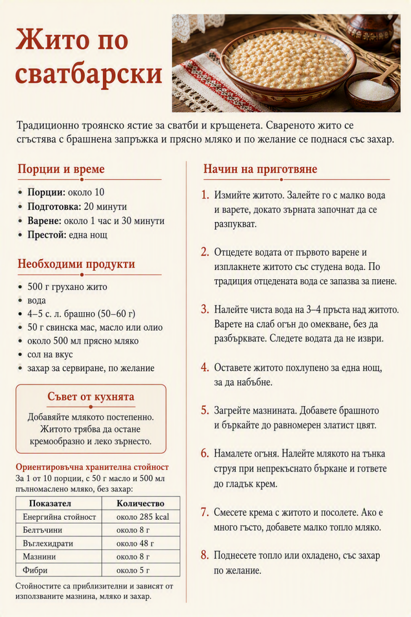 Жито по сватбарски