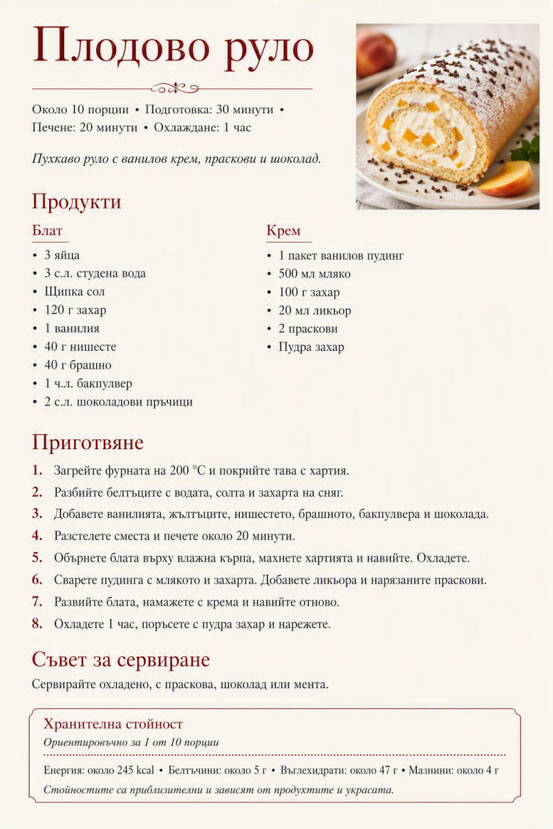 Плодово руло