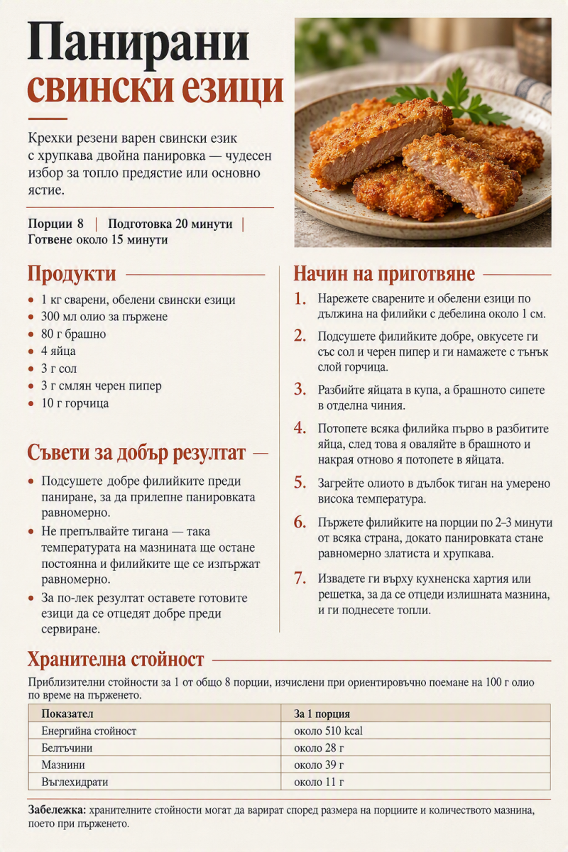 Панирани свински езици