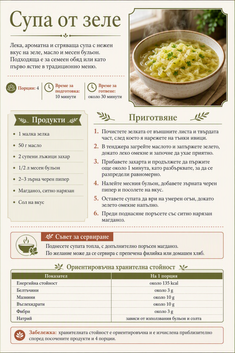 Супа от зеле