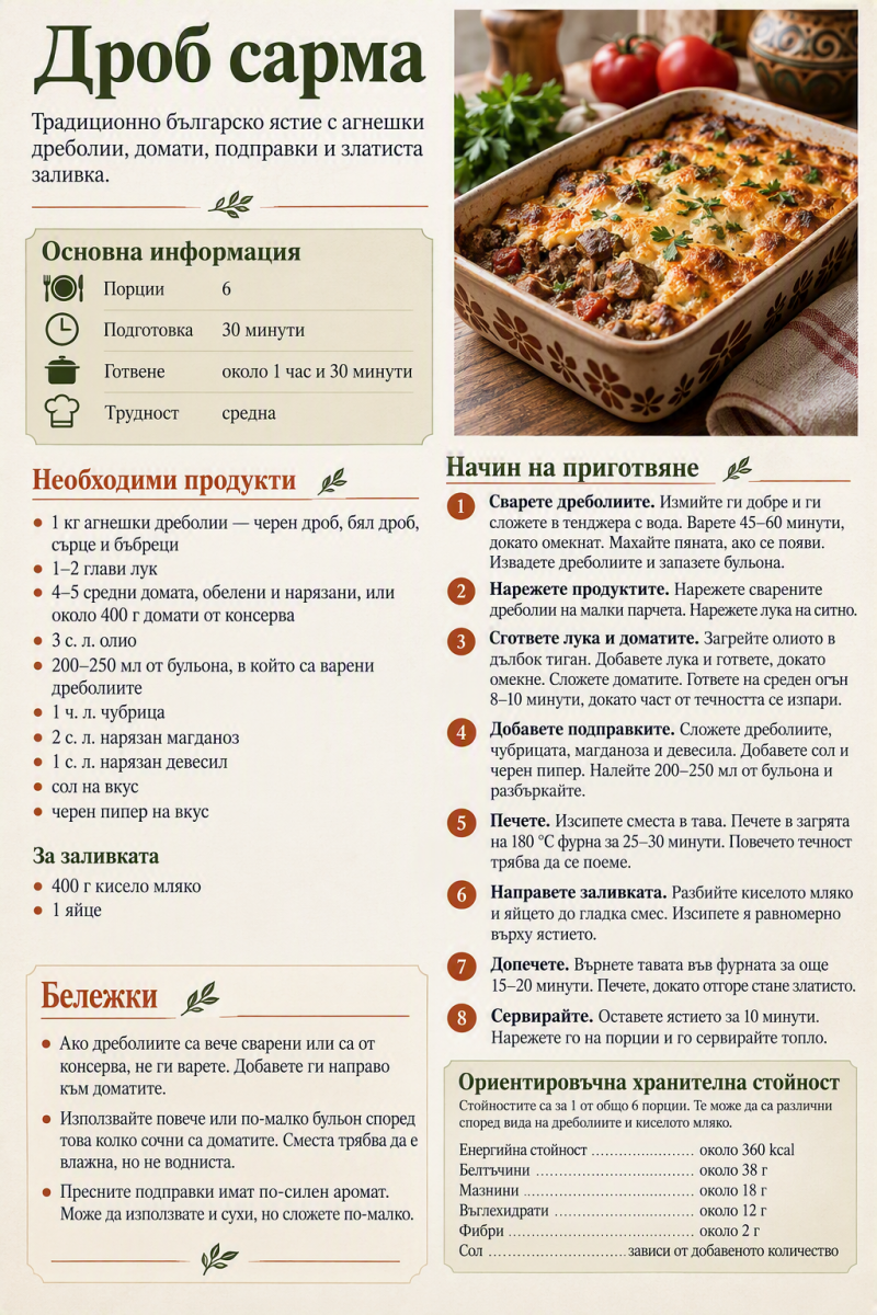 Дроб сарма