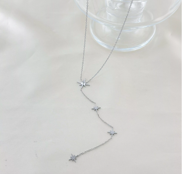 Collier chaîne étoiles en Y