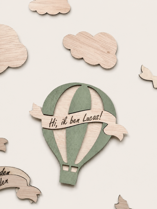 Mijlpaalkaarten luchtballon