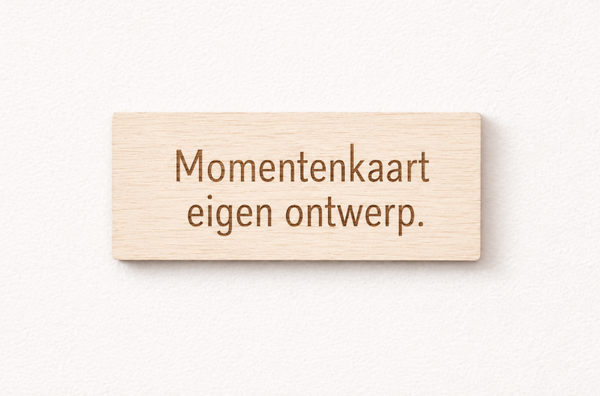 Momentenkaart eigen ontwerp