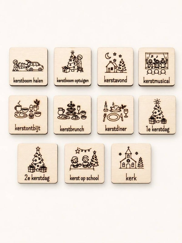Pictogrammen kerst