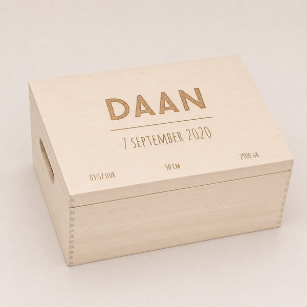 Memorybox lijn (klein, groot of XL)