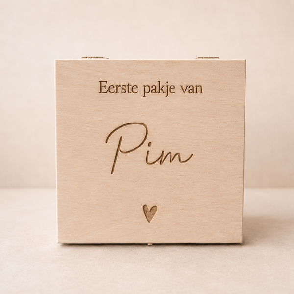 Bewaarkistje eerste Eigen ontwerp