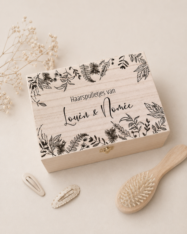 Bewaarkistje haarspulletjes Bloemen