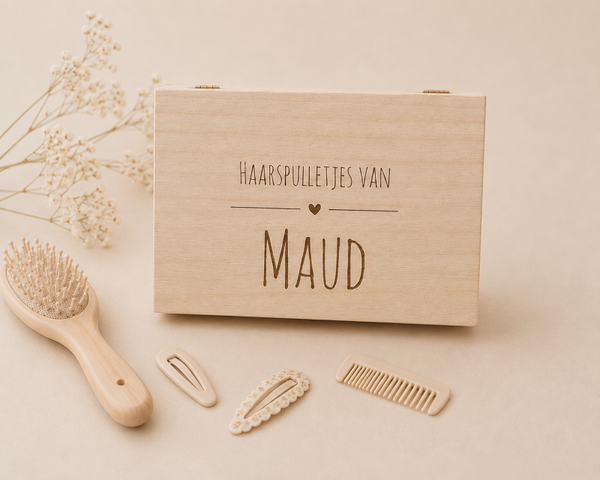 Bewaarkistje haarspulletjes Lijn groot