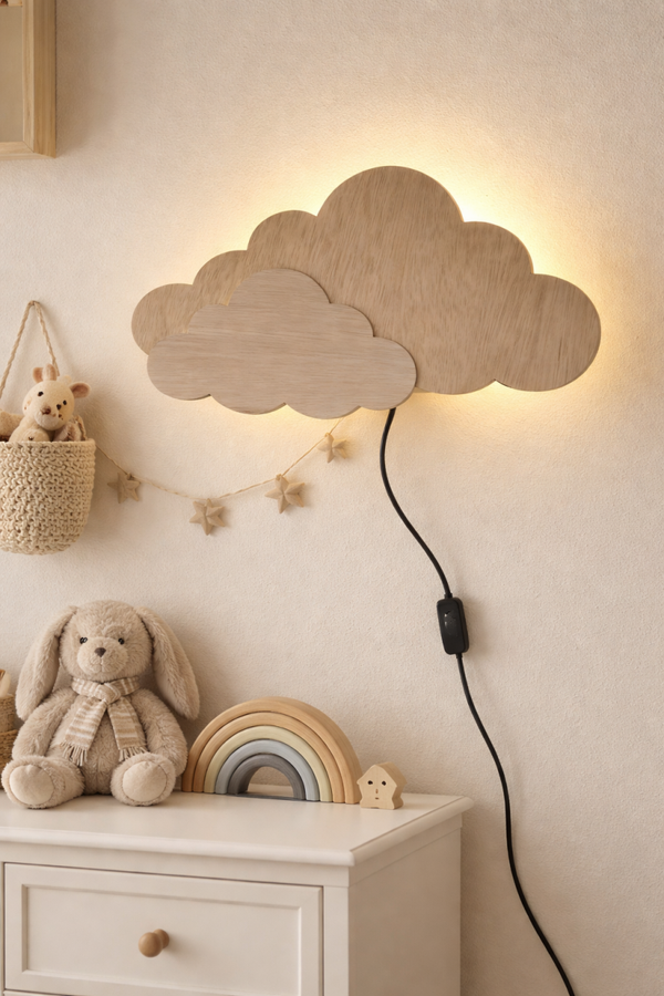 Wolken wandlamp