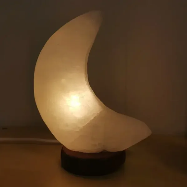 Himalaya zoutlamp maan wit
