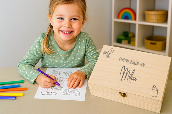 Bewaardoos knutselspullen