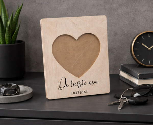 Fotolijstje hart Opa