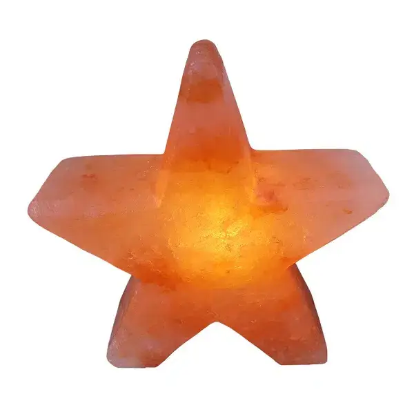 Himalaya zoutlamp ster oranje